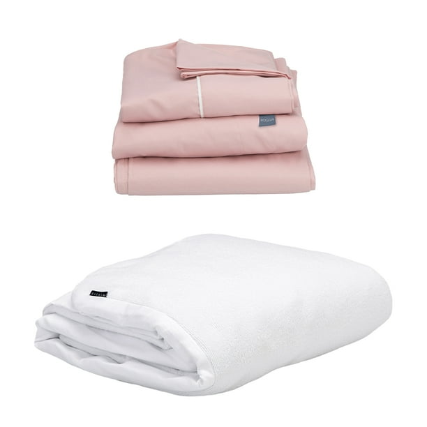 Cubrecolchon Individual Dicasa Cloud + Sabanas Royal Rosa
