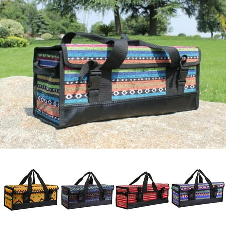 

Yanerim Waterproof Tent Tool Bag Fashion Print Oxford Cloth Large Capacity Tent Nails Bag for Outdoor
