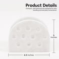thumbnail image 3 of Radicaln White Marble Napkin Holder 6.5" - Handmade Coctail Napkin Organizer for Coffee Bar Table, Bathroom, Kitchen Countertop & Home Décor, Napkin Storage for Paper Napkins, 3 of 6