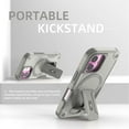 thumbnail image 2 of for iPhone 17 6.1-inch Case [Compatible with MagSafe] Built in Invisible Stand, Military Grade Shockproof Soft TPU Protective Cover Case,Grey,For iPhone 17, 2 of 8