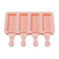 thumbnail image 2 of Riguas 4 Cavities Silicone Mold Compartment DIY Geometric Texture Non-stick Summer Ice Cream Mold Household Supplies, 2 of 8