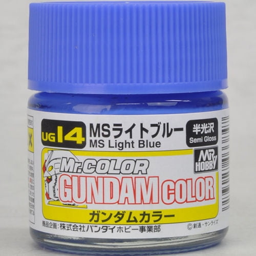 Gsi Creos Mr Hobby Mr Gundam Color Ug14 Ms Light Blue 10ml Semi Gloss Paint Walmart Com Walmart Com