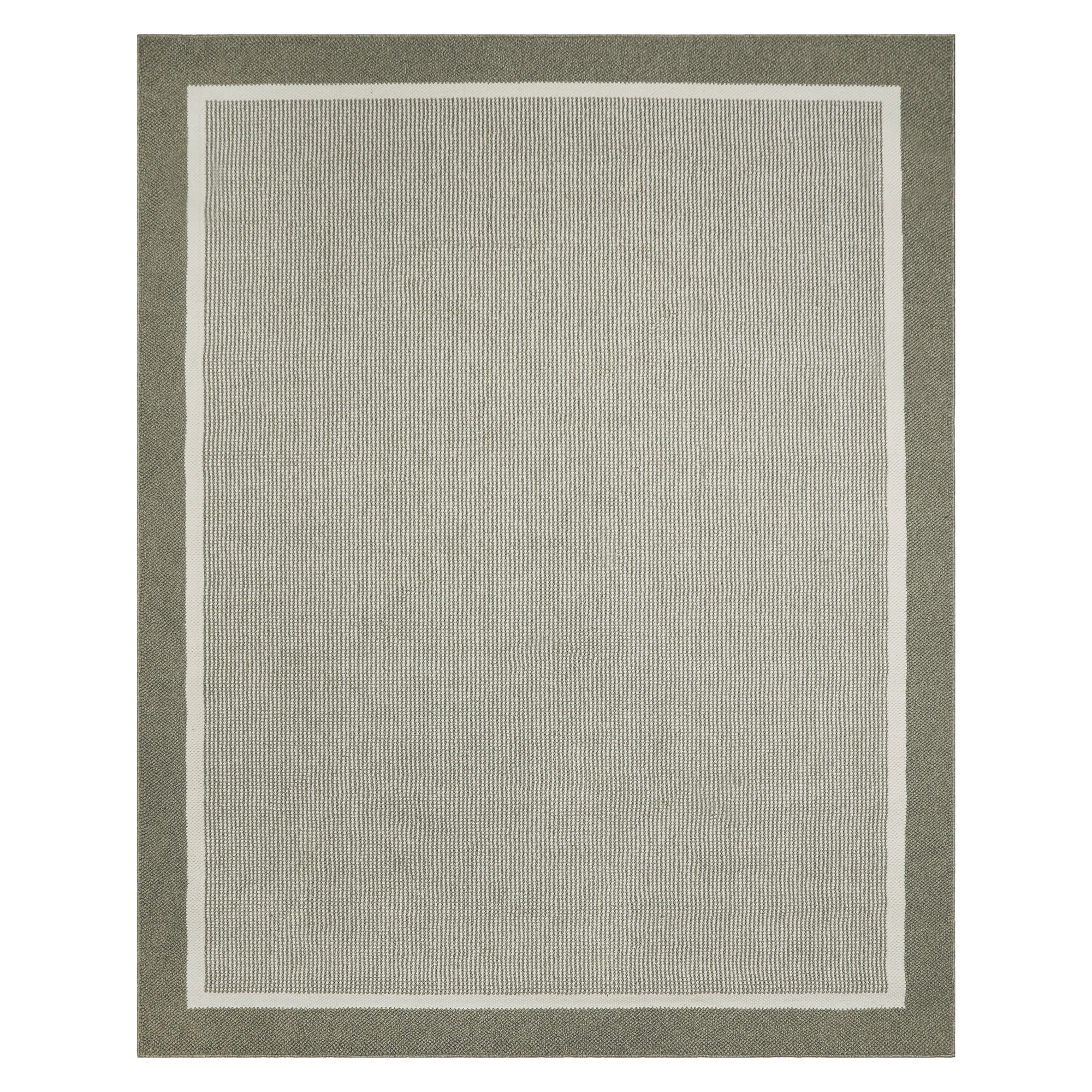 HGTV Soft Weave Mari Modern/ Contemporary Solid Color Sage Area Rug, 8x10