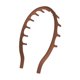 thumbnail image 3 of Diadema de silicona suave con forma de peine, ligera y flexible, ideal como regalo para fiestas. Marrón, 3 of 8