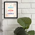 thumbnail image 5 of Designs ByLITA The Highest Form Of Wisdom Is Kindness, 8 x 10 Black Wall Print (Framed) | Motivational Home Decor, 5 of 7