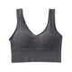 thumbnail image 1 of para mujer cuello en U acolchado Lencería confort Bra Crop Top gris Zulema Top corto tipo bralette, 1 of 7