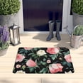 thumbnail image 2 of Pioneer Flower Floral Print Flannel Non Slip Door Rugs,Washable Door Mats Indoor,Decorative Door Mats,Dirt-Resistant and Absorbent Doormat for Entrance,Bedroom,Kitchen,Bathroom,23.5"x16", 2 of 5