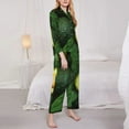 thumbnail image 4 of Disketp Pajamas Set Long Sleeve Sleepwear Womens Button Down Nightwear Pj Sets-Fresh Avocados, 4 of 9