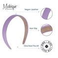 thumbnail image 6 of Motique Accessories 1 inch Vegan Leather Headband for Women and Girls (Purple), 6 of 7