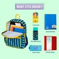 thumbnail image 5 of Wildkin Kids Recycled Eco Backpack for Boys and Girls (Blue Stripes), 5 of 9
