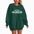 thumbnail image 4 of Towmus Oversized Sweatshirt for Women Los Angeles Graphic Hoodies Pullover Sweater Crewneck Long Sleeve Casual Fleece Tops, 4 of 5