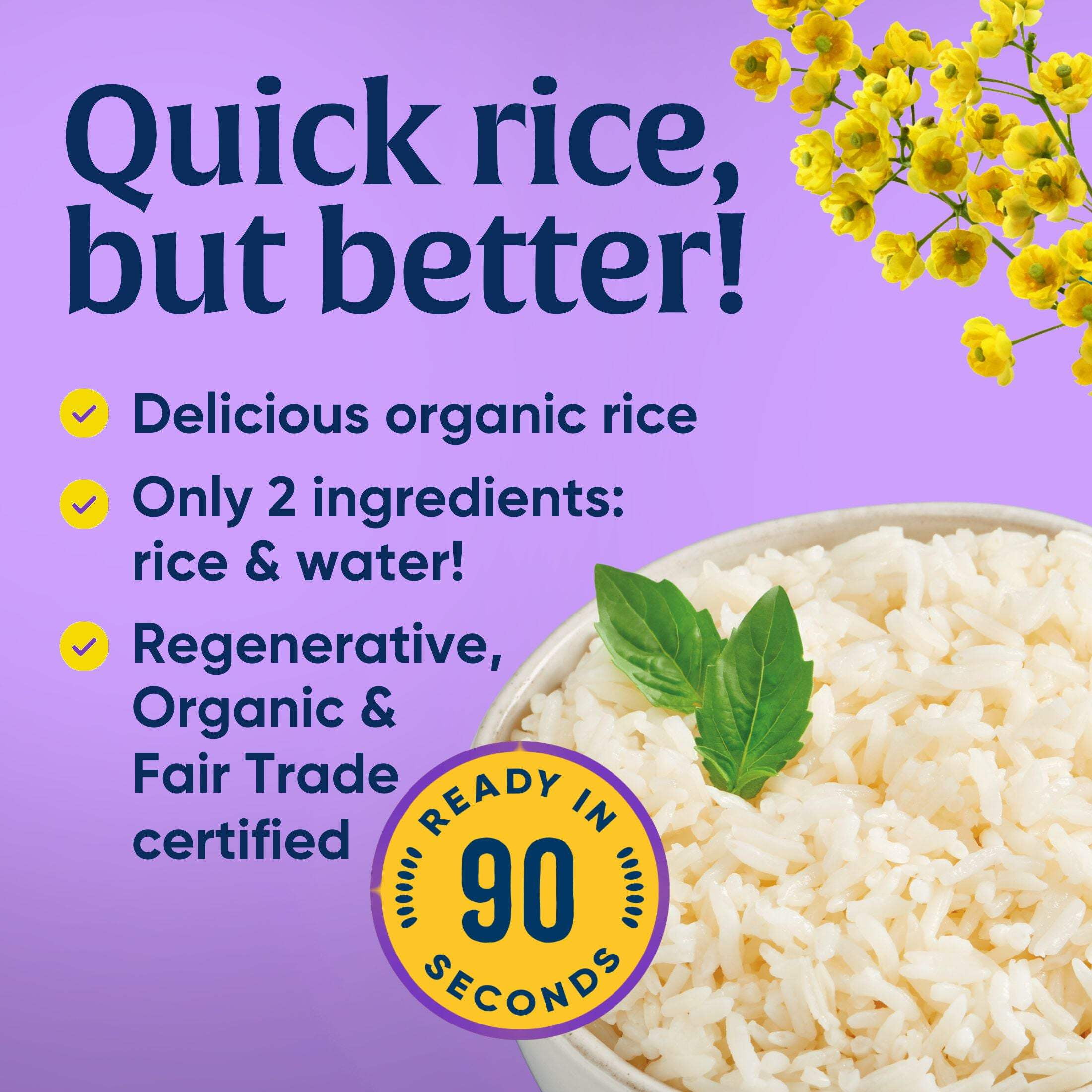 Lundberg Organic 90-Second White Jasmine Rice - 6ct, 8oz