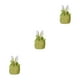 thumbnail image 5 of Kearding Regalos pensativos para Pascua Lindas bolsas de regalo de conejitos con asas fáciles de transportar Decoraciones de Pascua RBD- verde Type1 NO1, 5 of 6