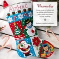 thumbnail image 4 of Bucilla Holiday Patchwork Christmas Felt Applique Stocking Kit, 18 in, 1 Count, 4 of 4