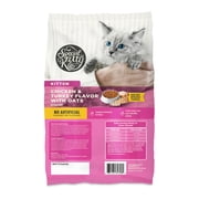 Special Kitty Chicken and Turkey Flavor with Oatmeal Kibble Dry Cat Food for Kittens, 3.15 lb Bag