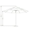 thumbnail image 3 of California Umbrella 11 ft. Steel and Fiberglass Double Vent Market Umbrella, 3 of 3