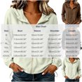 thumbnail image 4 of Women's Lightweight Jackets Hoodies Cotton Full Zip Up Casual Long Sleeve Top Solid Color with Pockets, 4 of 7