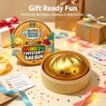 thumbnail image 2 of Crazy Fun RMS Dumpling Squishy Toy, Soft Tactile Squeeze Sensory Fidget Novelty Play, Christmas Gifts for Tabletop Display and Daily Pocket Fun, Gold, 2 of 7