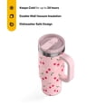 thumbnail image 2 of RTIC 16 oz Ceramic Lined Road Trip Tumbler, Leak-Proof Covered Straw Lid, 2 Pack, Sweet Cherries, 2 of 7