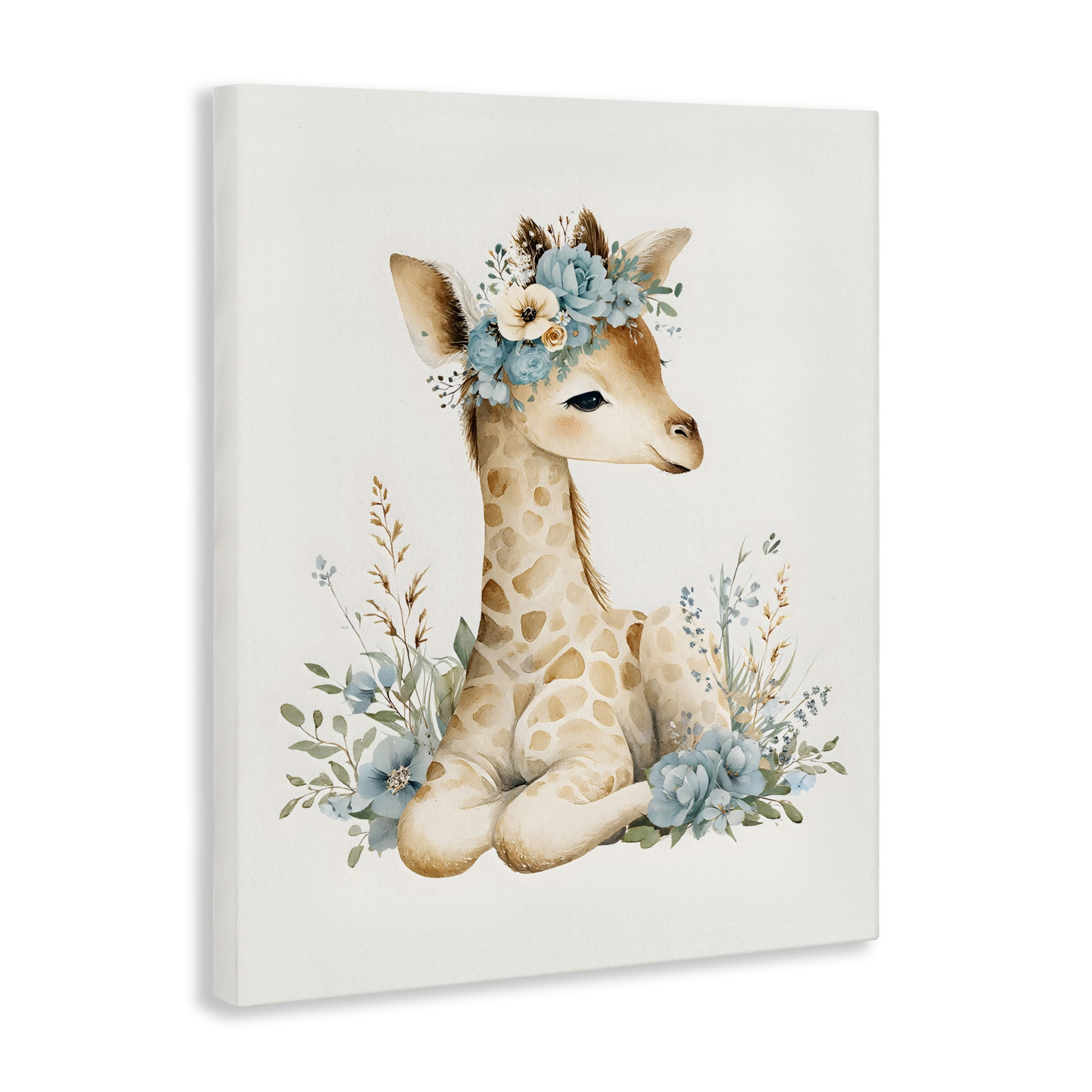 Stupell Industries Watercolor Nursery Giraffe Canvas Wall Art, design by LSR Design Studio