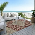 thumbnail image 6 of Addison Rugs Chantille Indoor/Outdoor Traditional Global Garnet Washable Rectangle Rug, 10' x 14', 6 of 6