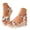 C-Gold, variant on Platform Wedge Sandals for Women Cork Footbed High Top Dressy Shoes Buckles Ankle Strap Party Sandal Ladies Strappy Vacation Shoe Silver 6