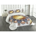 thumbnail image 3 of Ambesonne Mandala Quilted Bedspread Set 3 Pcs, Floral Boho, King Size, Multicolor, 3 of 5