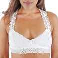 thumbnail image 1 of Floral Lace Bralette Optic White Large, 1 of 1