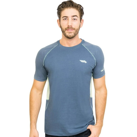 Mens Cotton T-Shirts - Crewneck Short Sleeve Raglan Style & Moisture Wicking T-shirts for Men