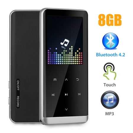 MP3 Player, 8GB MP3 Player with Bluetooth 4.2, Portable HiFi Lossless Sound Music Player, 1.8