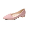 thumbnail image 2 of AXXD Pointed Toe Low Heels Shallow Comfort Solid Color Pink Women Shoes Clearance Christmas Size 35(US:4.5), 2 of 4