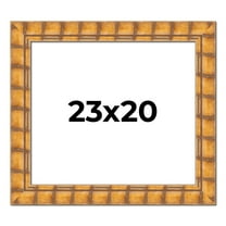 23x20 Frame Beige Real Wood Picture Frame Width 3 inches | Interior Frame Depth 0.5 inches |
