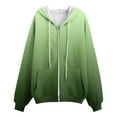 thumbnail image 5 of BOBOGOJP Womens Zip Up Hoodies 2025 Fall Winter Trendy Long Sleeve Hooded Sweatshirts Long Sleeve Comfy Casual Tie-dye Jacket Green,Size S, 5 of 6