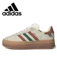 thumbnail image 3 of Zapatillas de skate de suela gruesa para mujer Adidas Originals Gazelle Bold, cómodas, antideslizantes, informales, a la moda para exteriores, 3 of 5