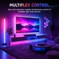 thumbnail image 3 of UDH LED Lights for TV with Screen Sync 3 way Sensor, 14.76Ft Cuttable Rgb SLED Strip for 55-65 inch TVs and PC Monitors, App Control,Color Changing Ambient Light for Gaming,Music,Movies, 3 of 11