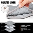 thumbnail image 4 of Juego de guantes y soportes para ollas Rorecay, silicona, 500 °C, color gris, 4 of 7