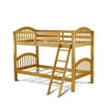 thumbnail image 4 of East West Furniture Verona 63" Wood Twin Bunk Bed with Guard Rails in Oak, 4 of 5