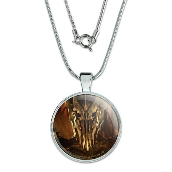 The Lord of The Rings Sauron Character 1" Pendant with Sterling Silver Plated Chain