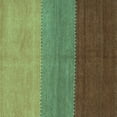 thumbnail image 1 of Ahgly Company Indoor Square Abstract Turquoise Blue Contemporary Area Rugs, 6' Square, 1 of 4