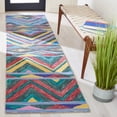 thumbnail image 2 of SAFAVIEH Metro Denzel Geometric Runner Rug, Red/Blue, 2'3" x 9', 2 of 8