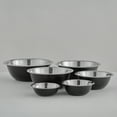 thumbnail image 3 of Brightware Stainless Steel Mixing Bowl Set of 6 – Black, 3 of 10