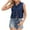 Dark Blue, variant on Denim Vest Top for Women Y2k Western Cowgirl Sleeveless V Neck Waistcoat Jacket Tie Front Casual Jean Crop Top 2025