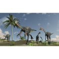 thumbnail image 2 of Herd of Gigantoraptors running Poster Print, 2 of 2