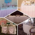 thumbnail image 4 of Efavormart Black Dual Layer Lace Polyester Table Skirt for Kitchen Dining Catering Wedding Birthday Party Decorations Events 14FT, 4 of 11