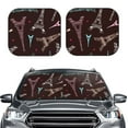 thumbnail image 2 of Haiem Eiffel Tower Car Windshield Sun Shade (2 Pieces) Foldable Windshield Sun Shade Car Accessories for Truck SUV Pickup-Large, 2 of 7