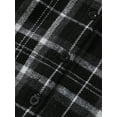 thumbnail image 6 of hirigin Kid Boy Girls Autumn Hood Coat, Plaid Print Long Sleeve Button Closure Shirt Outwear, 6 of 8