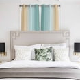 thumbnail image 3 of Teal Yellow Ombre Kitchen Curtains Window Panels, Farmhouse Modern Gradient Art Insulated Window Treatment Curtain, Grommet Curtains for Bedroom/Living Room/Bathroom, 2 Piece 42"Wx54"L, 3 of 8