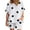 White, variant on TIHLMK Sweatsuits for Women Set 2 Piece Women Casual Summer Round Neck Printed Short Sleeve Tops And Shorts Two Pieces Set Suit Gifts for Women