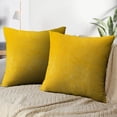 thumbnail image 3 of LALILO Throw Pillow Covers Yellow Color Dot Ink Grunge Business Cushion Cover 18" x 18", 2 Pack, 3 of 6