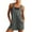 Dark Gray, variant on Short Dungarees For Women Adjustable Shoulder Straps Sleeveless Rompers with Front Pocket Maternity Jumpsuit Beige M